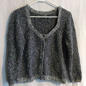 Grey sparkly sweater
